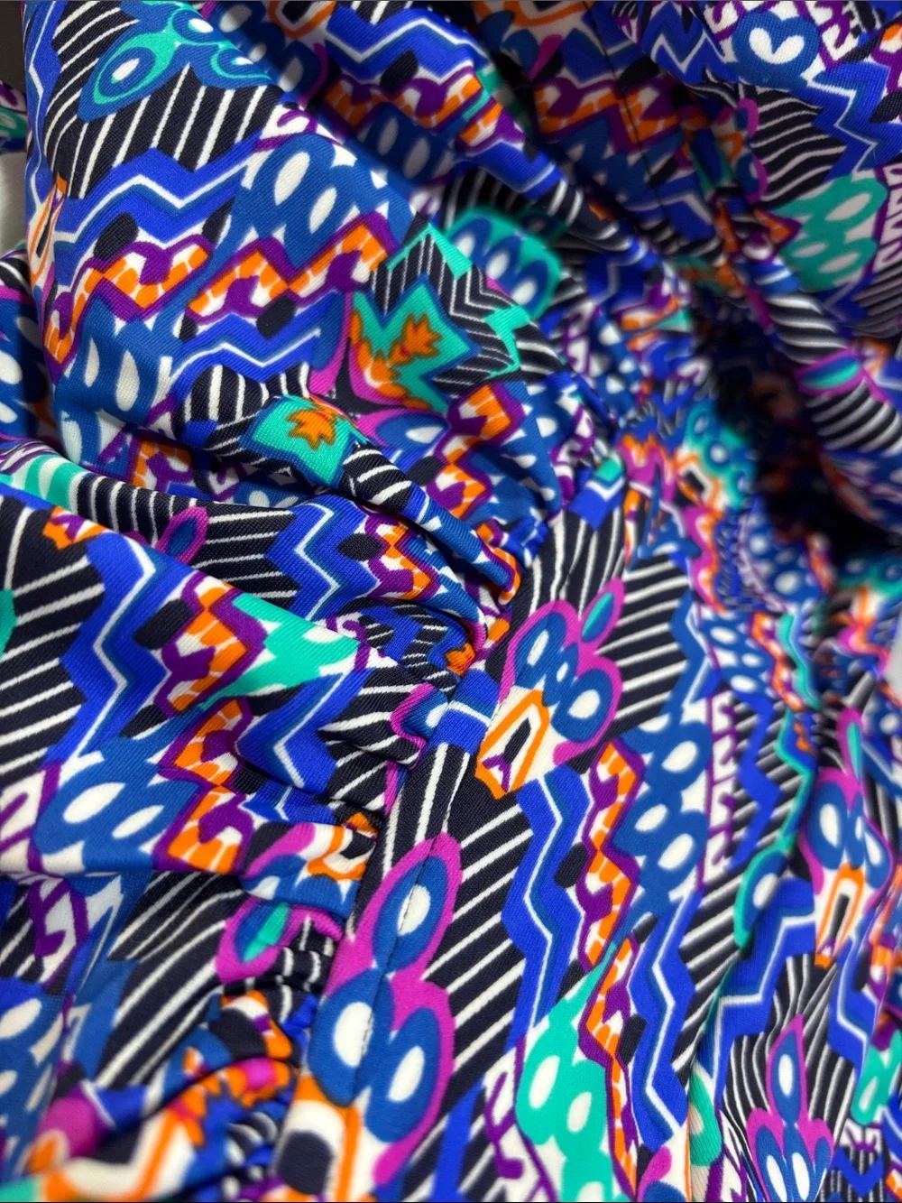 Swim Solutions multi color waist minimizer lined swimsuit NWT - Picture 10 of 10